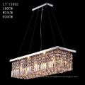 Modern rectangle crystal lighting,wholesale crystal pendant light 71002